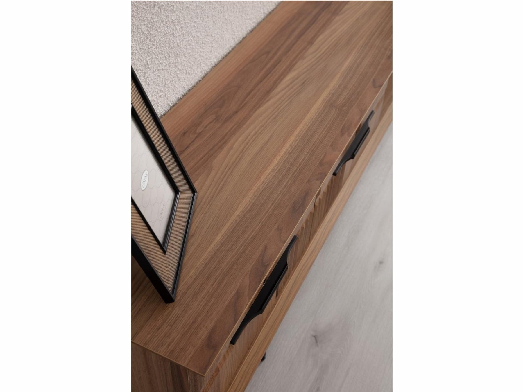 Tribe Wooden Tv Unit Walnut 200cm