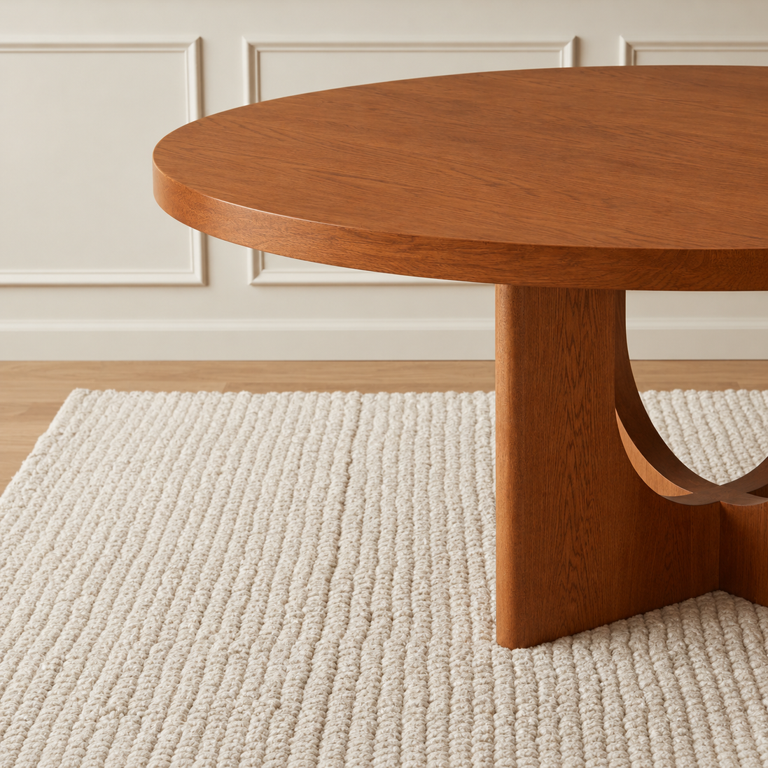 Corta Round Dining Table Brown