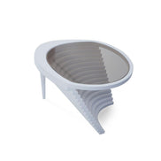 Aden White Side Table