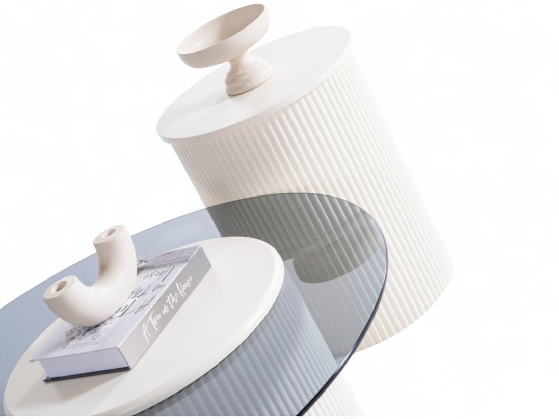 Amanti Coffee Table Set Cream