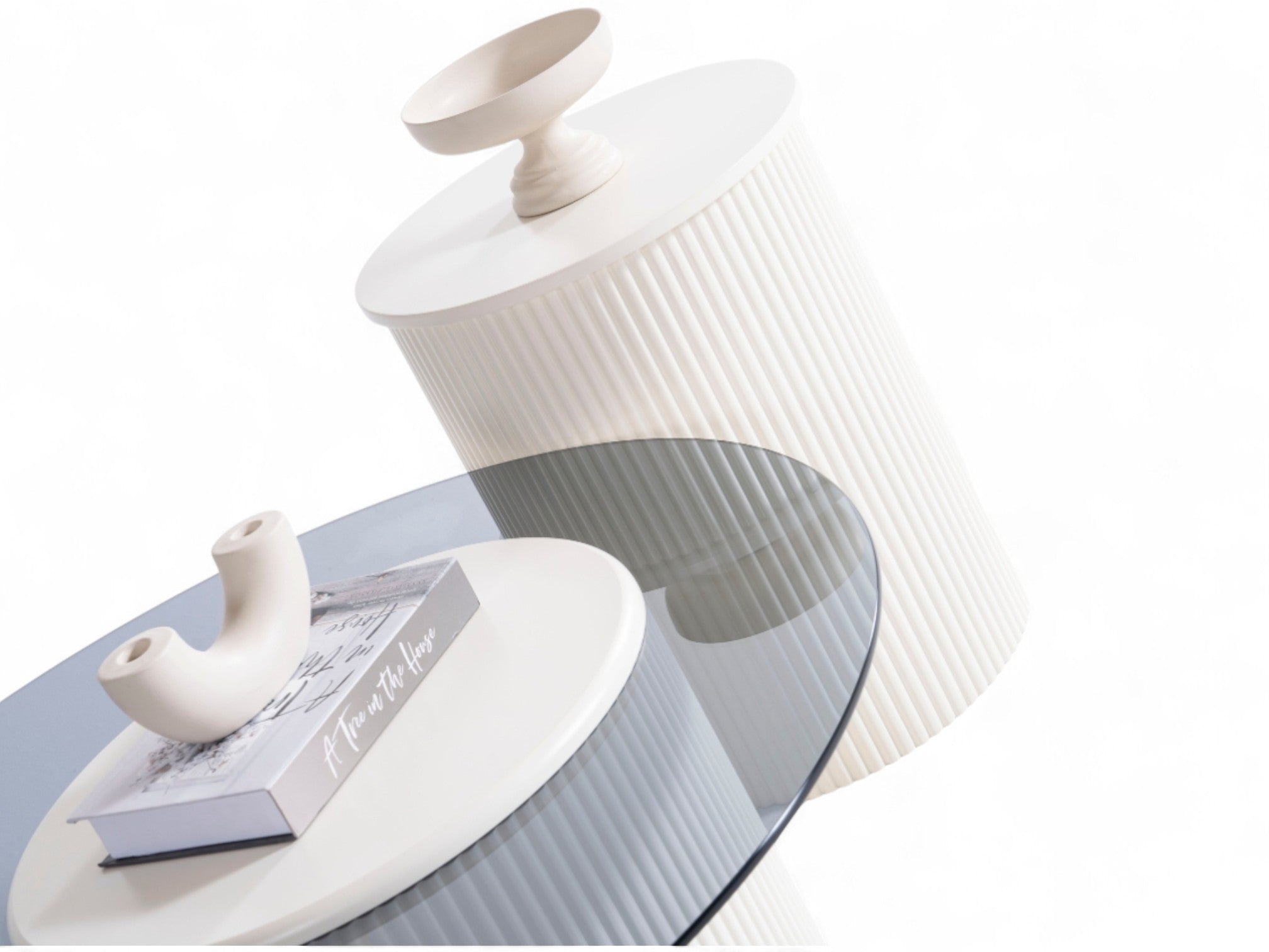Amanti Coffee Table Set Cream