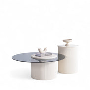 Amanti Coffee Table Set Cream