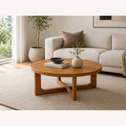 Corta Round Coffee Table Brown