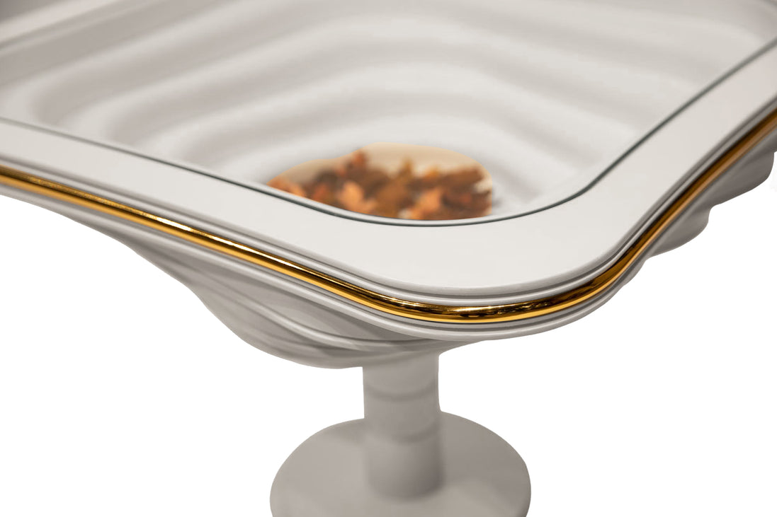 Noor White Accent Table
