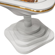 Noor White Accent Table