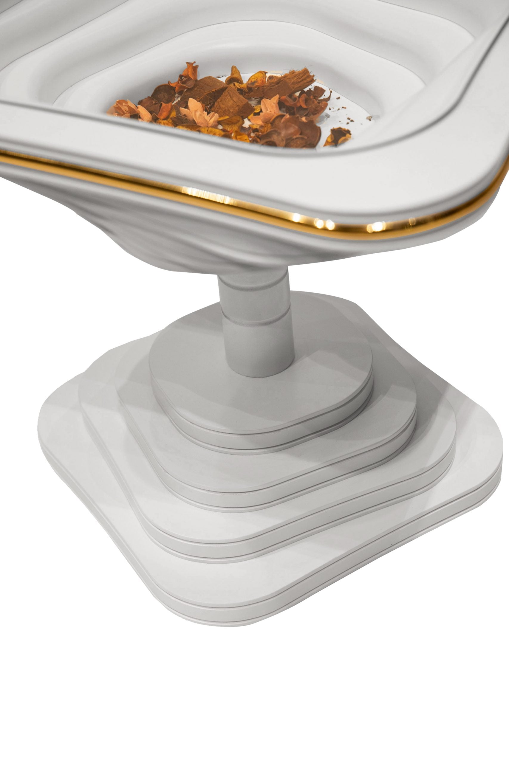Noor White Accent Table