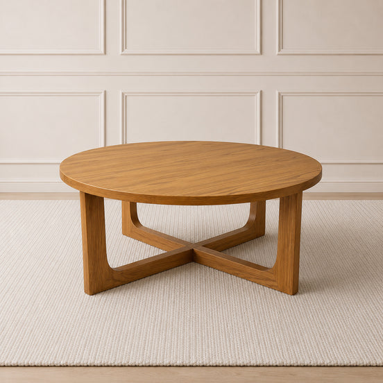 Corta Round Coffee Table Brown