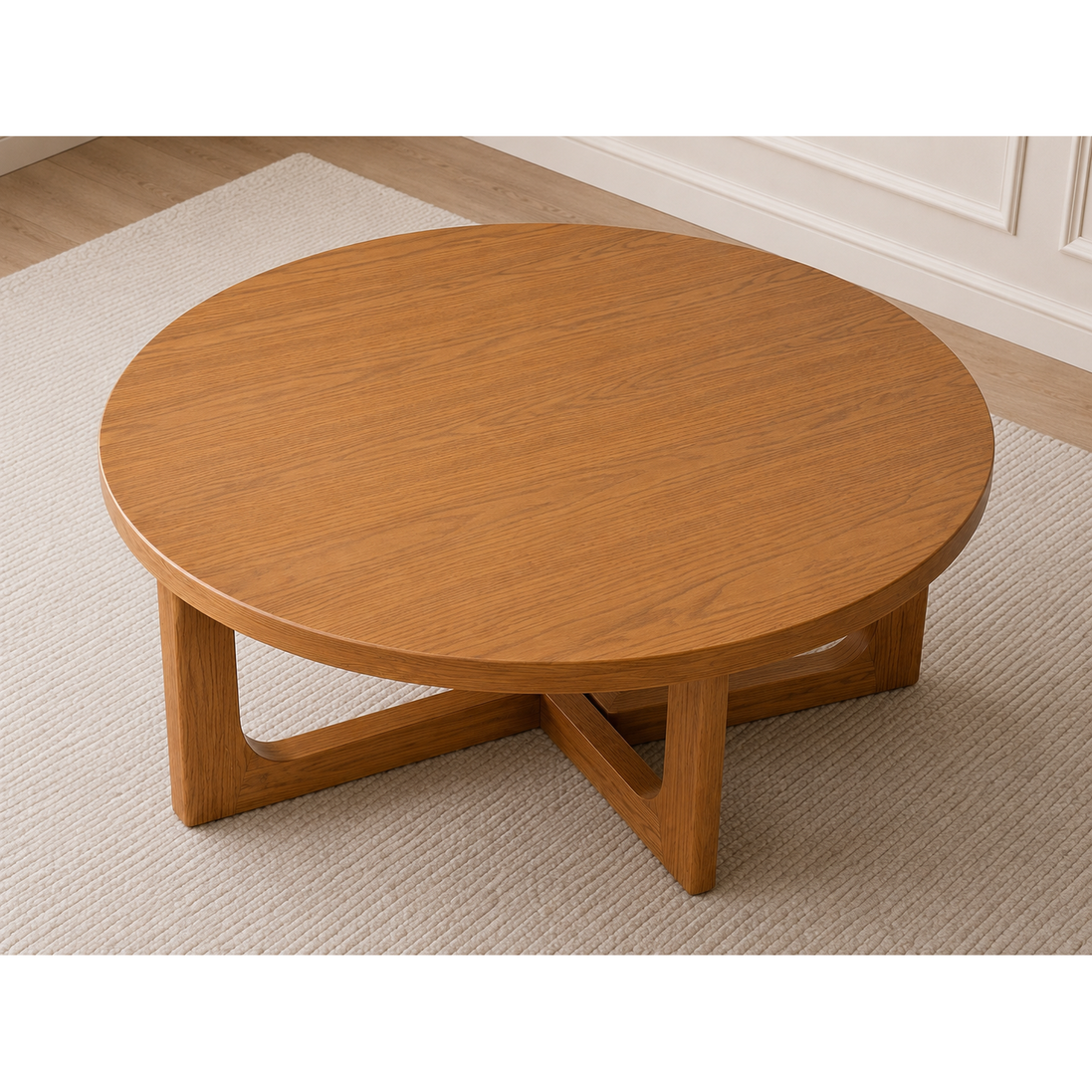 Corta Round Coffee Table Brown
