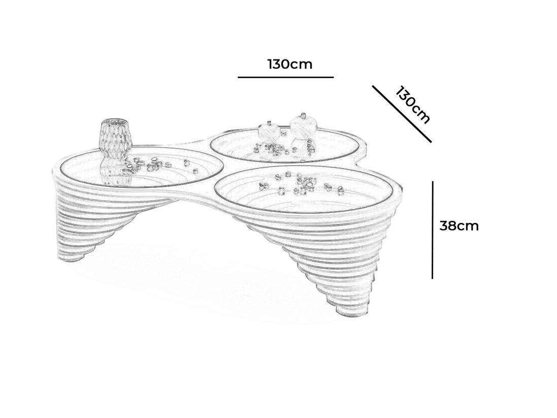 Tanaz Coffee Table White