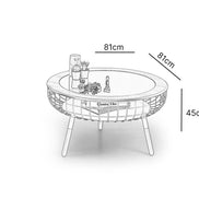 Victor Storage Coffee Table White