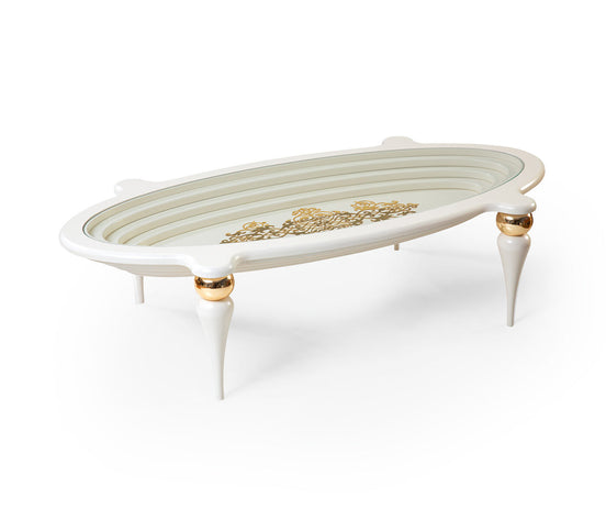 Qadira Coffee Table Cream