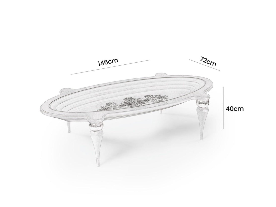 Qadira Coffee Table Cream