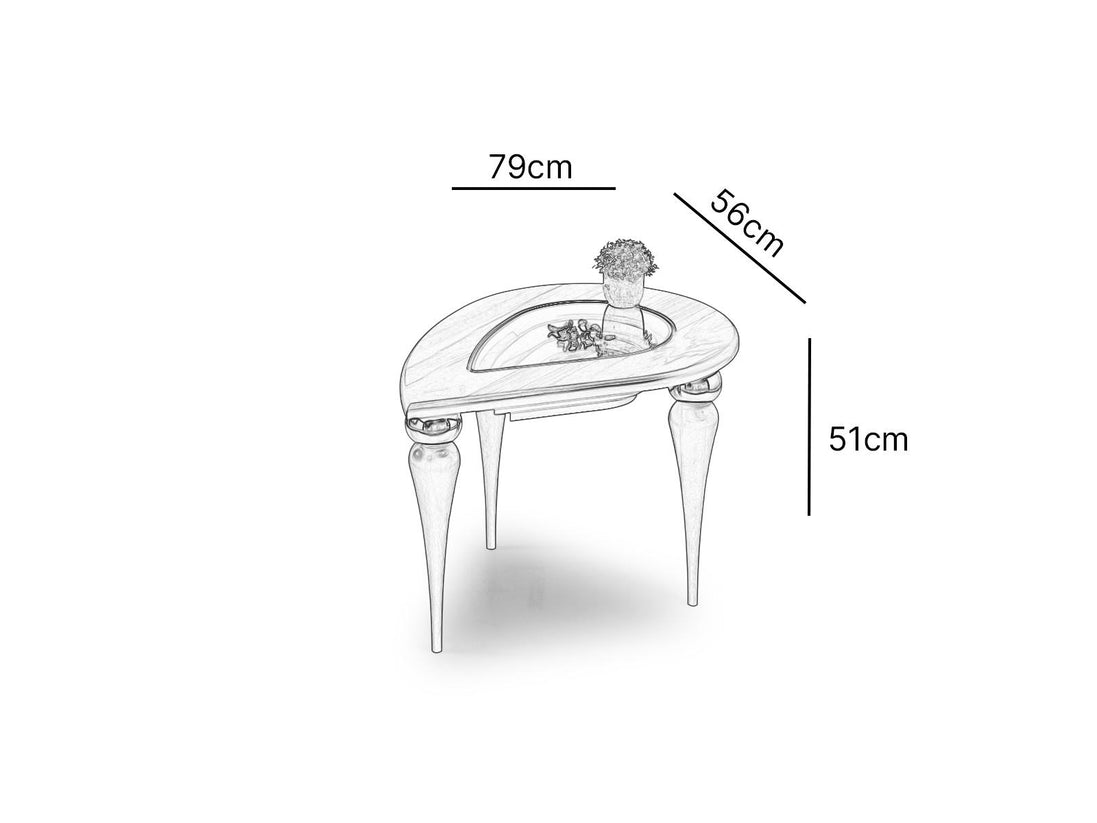 Jazmin Side Table Cream