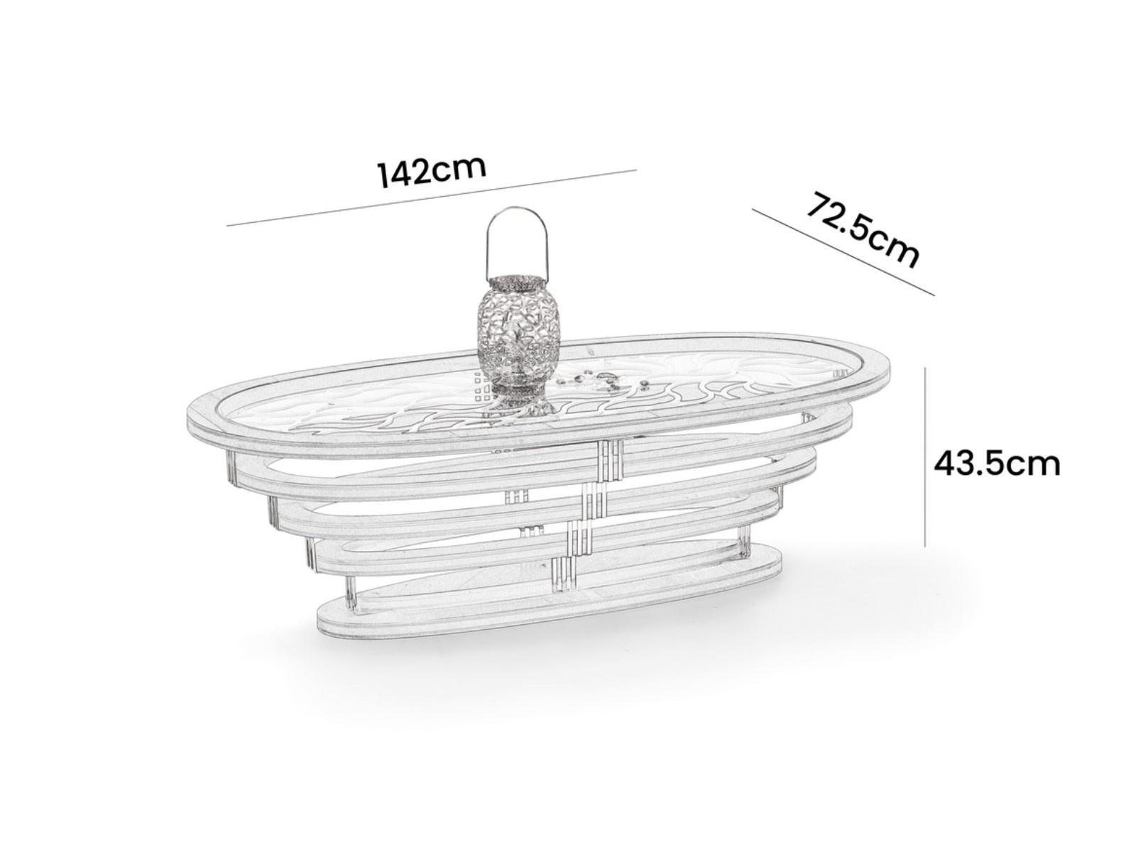 Liwa White Coffee Table