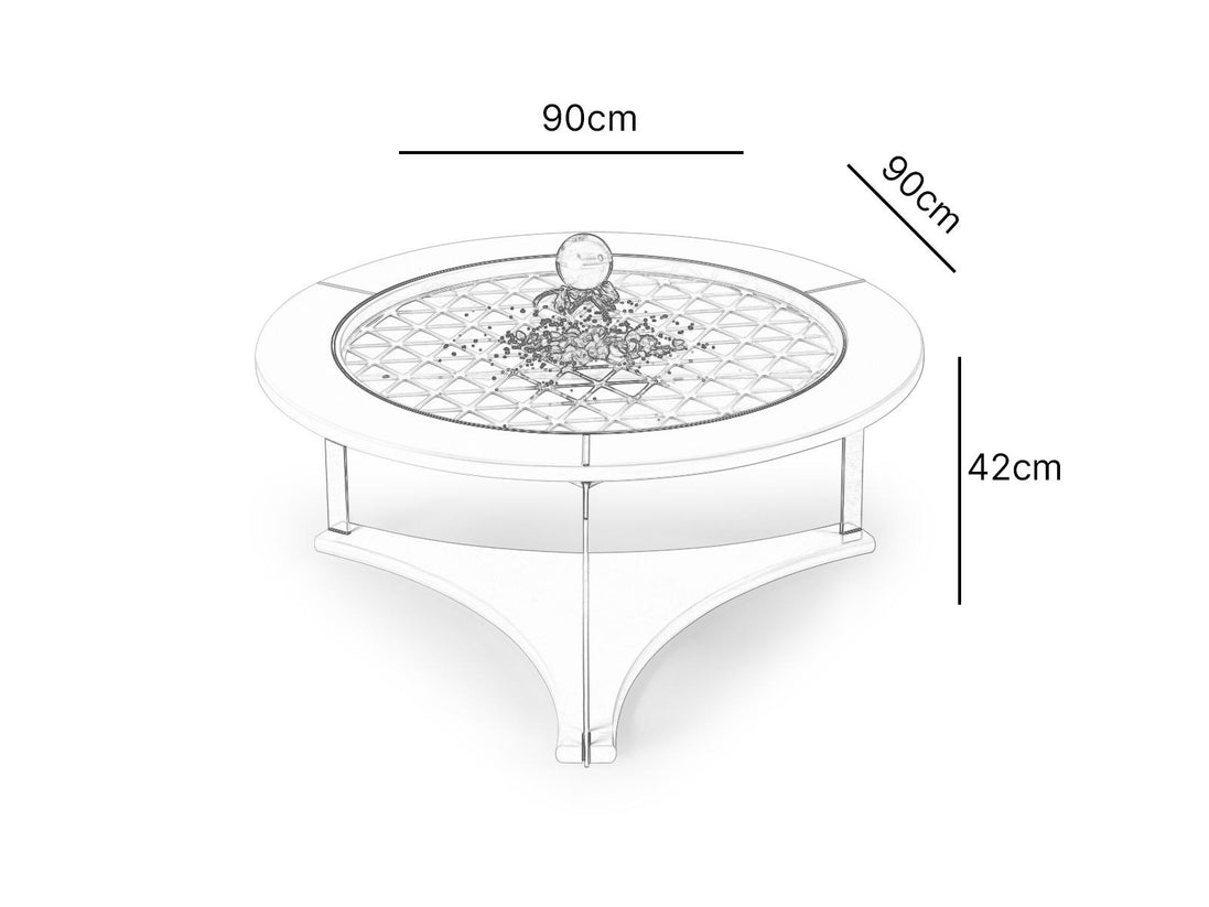 Amal White Coffee Table