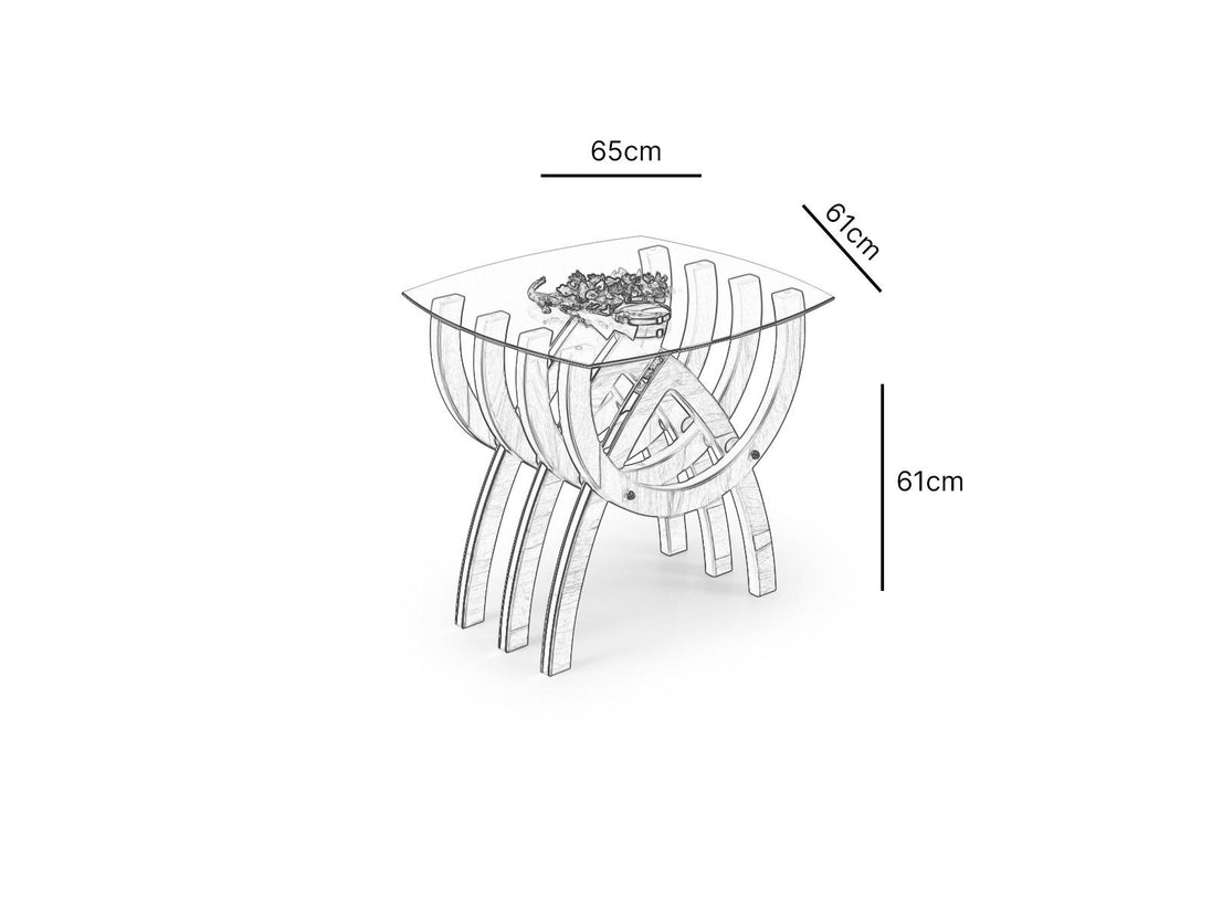 Oasis Side Table Black