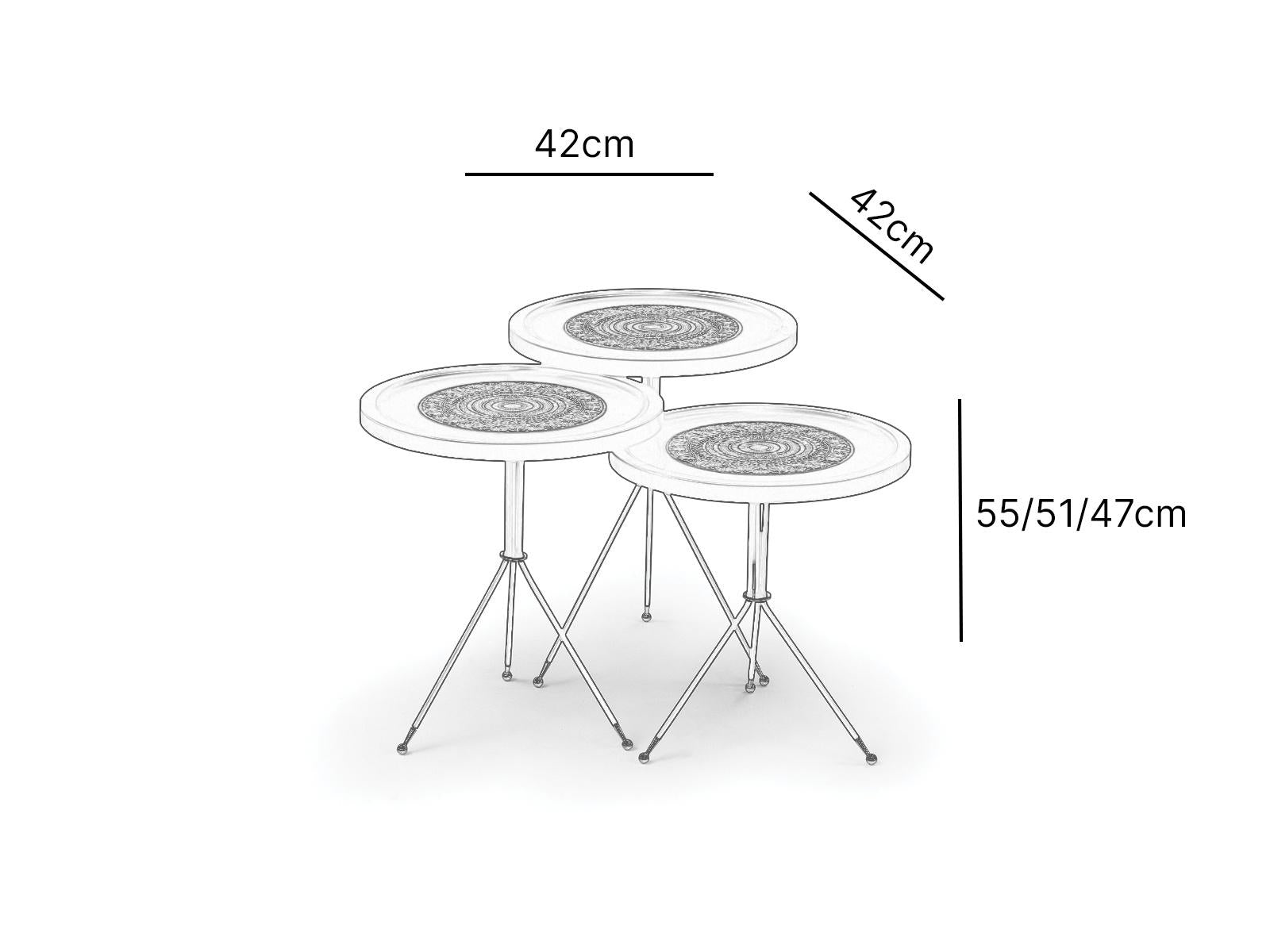 Mandala Nesting Tables