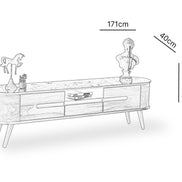Delta Wooden Tv Unit 170cm