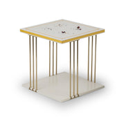 Amara Wooden Side Table Cream