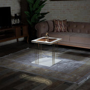 Amara Wooden Side Table Cream