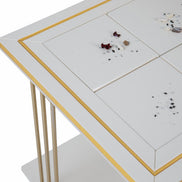 Amara Wooden Side Table Cream