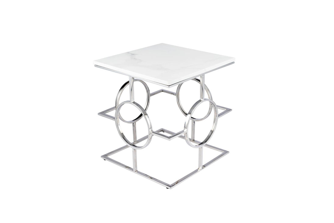 Atlas Silver Side Table