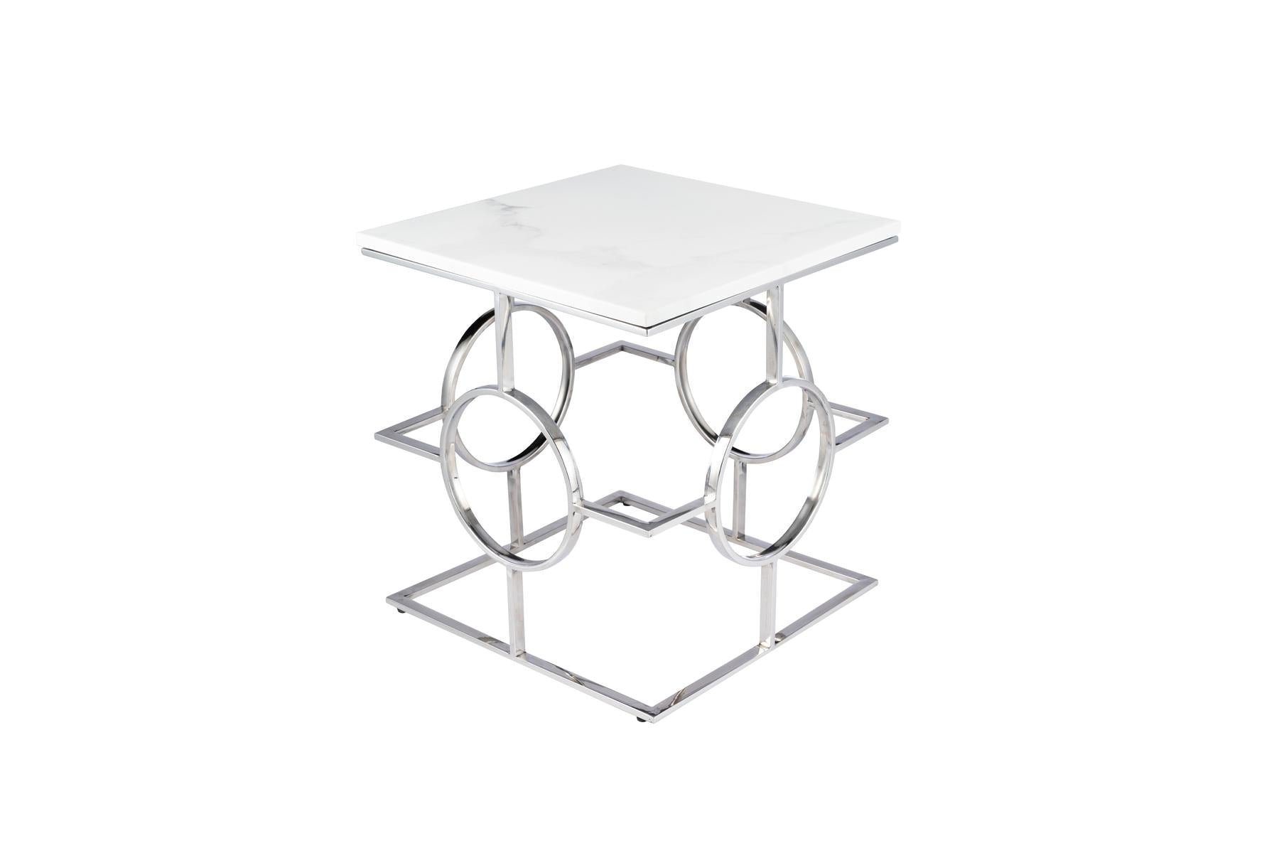 Atlas Silver Side Table