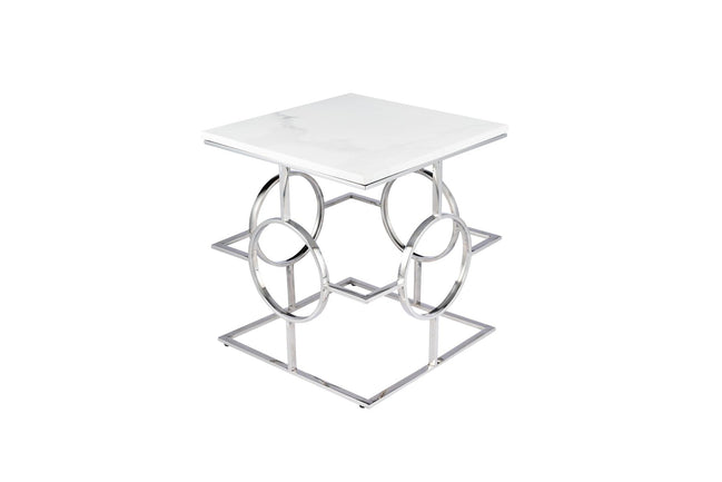 Atlas Silver Side Table
