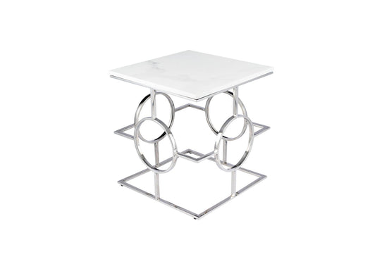 Atlas Silver Side Table