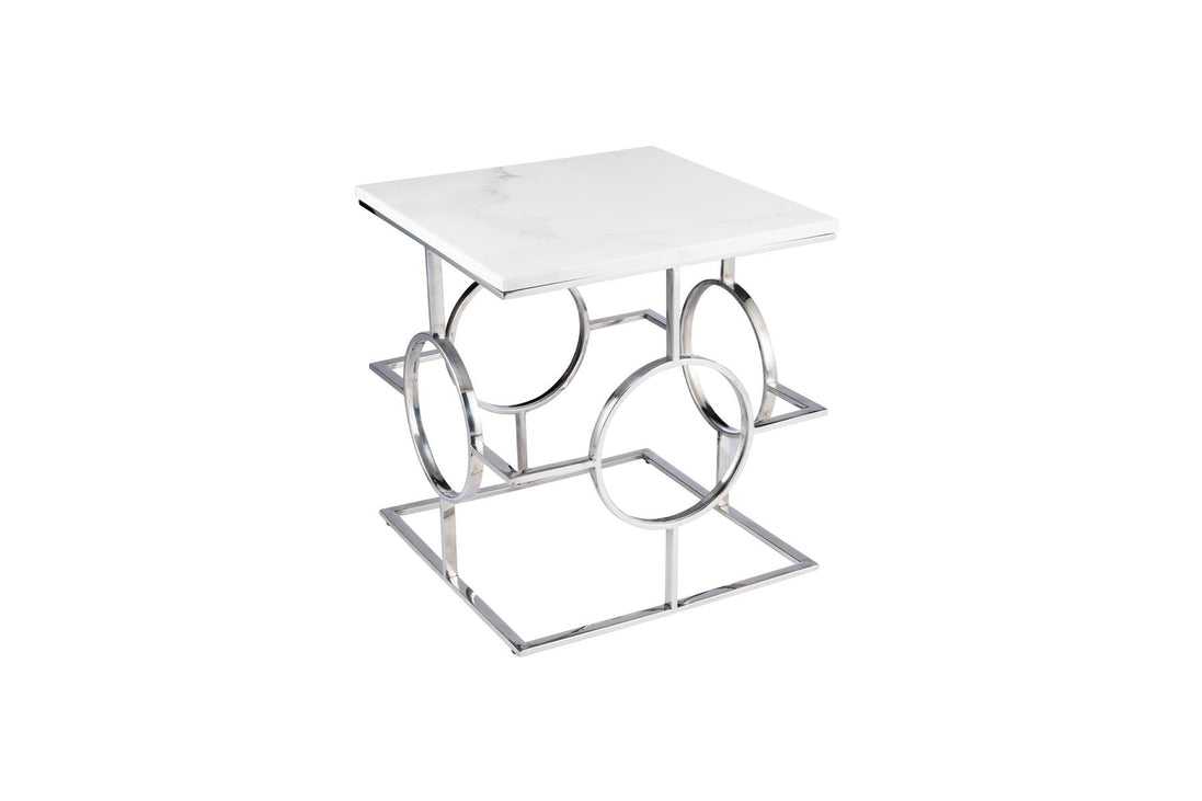 Atlas Silver Side Table