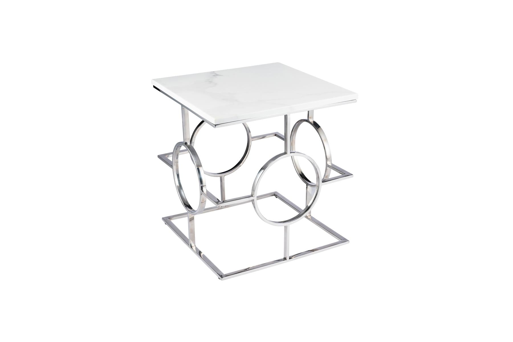 Atlas Silver Side Table