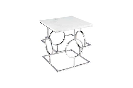 Atlas Silver Side Table