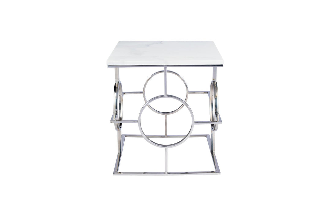 Atlas Silver Side Table