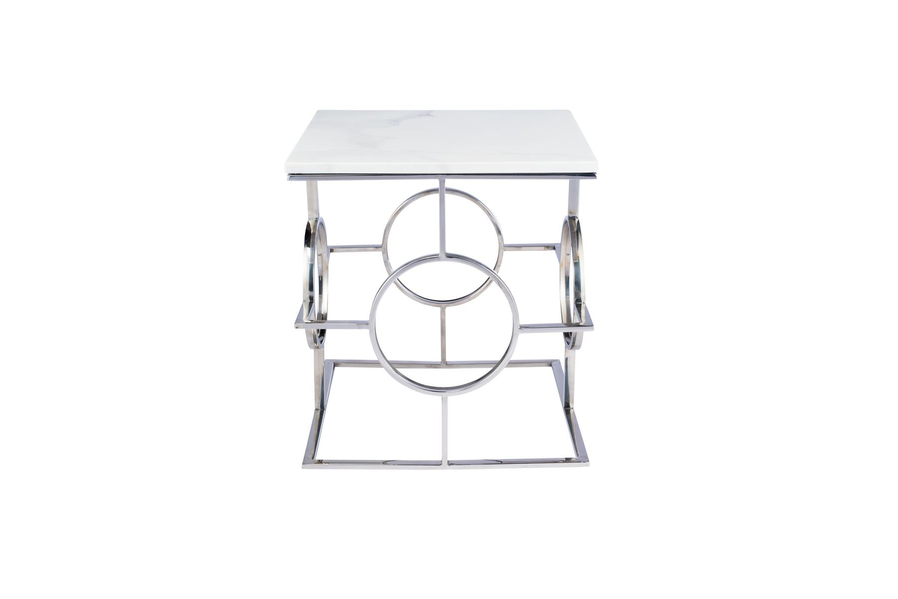 Atlas Silver Side Table