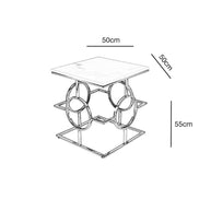 Atlas Silver Side Table