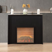 Baker Fireplace Display Console Black