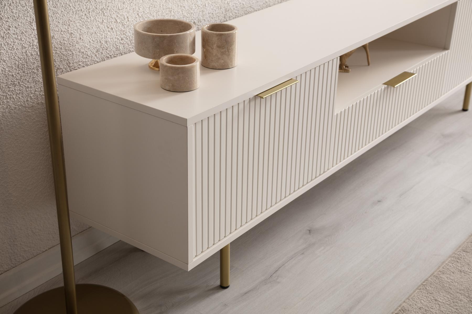 Canva Tv Unit Cream 200cm