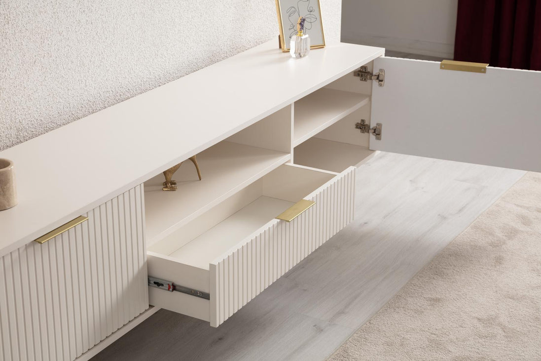 Canva Tv Unit Cream 200cm