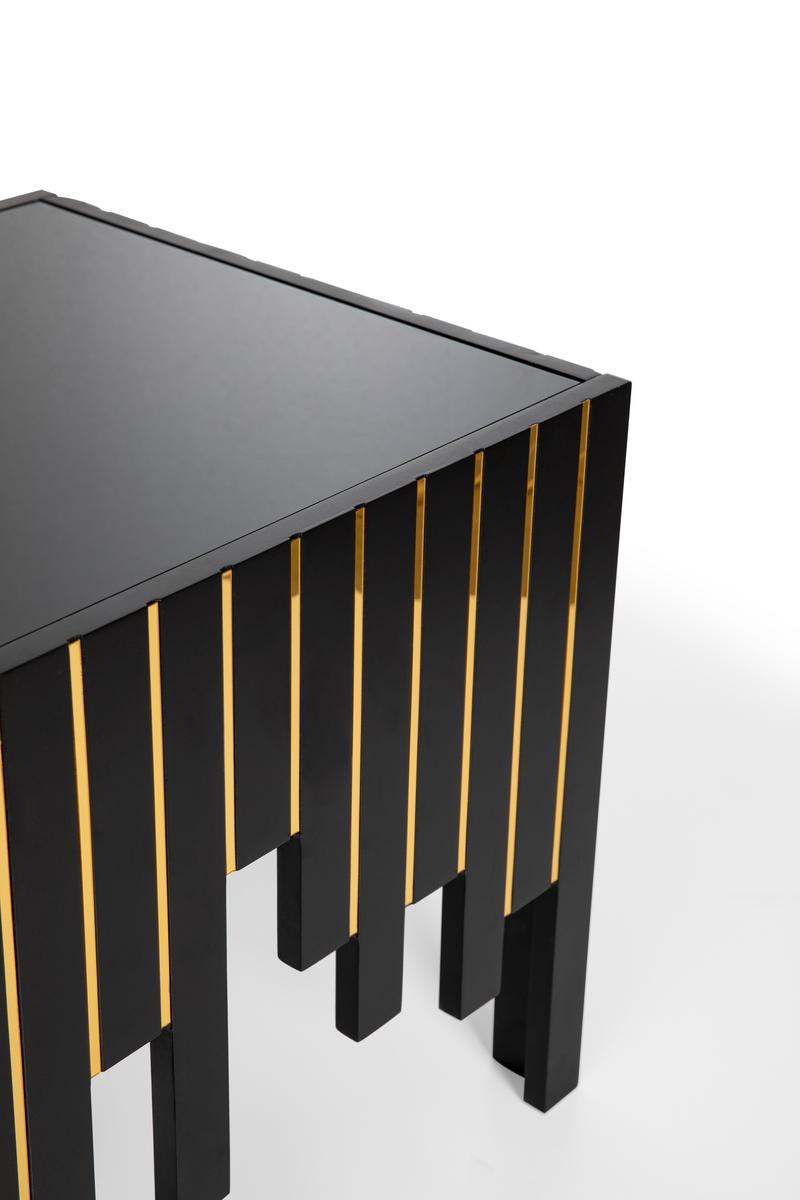Elena Black Side Table