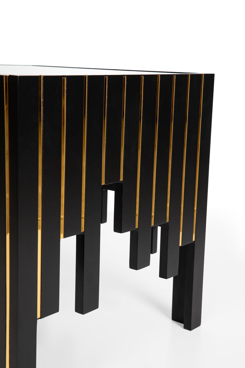 Elena Black Side Table