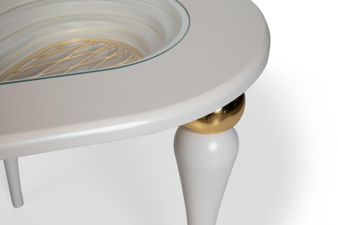 Jazmin Side Table Cream