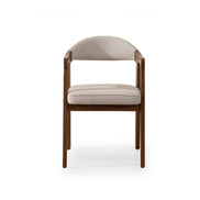Lena Wood Armchair Beige