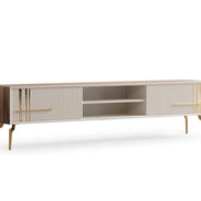 Lincoln Wooden Tv Unit Cream 200cm