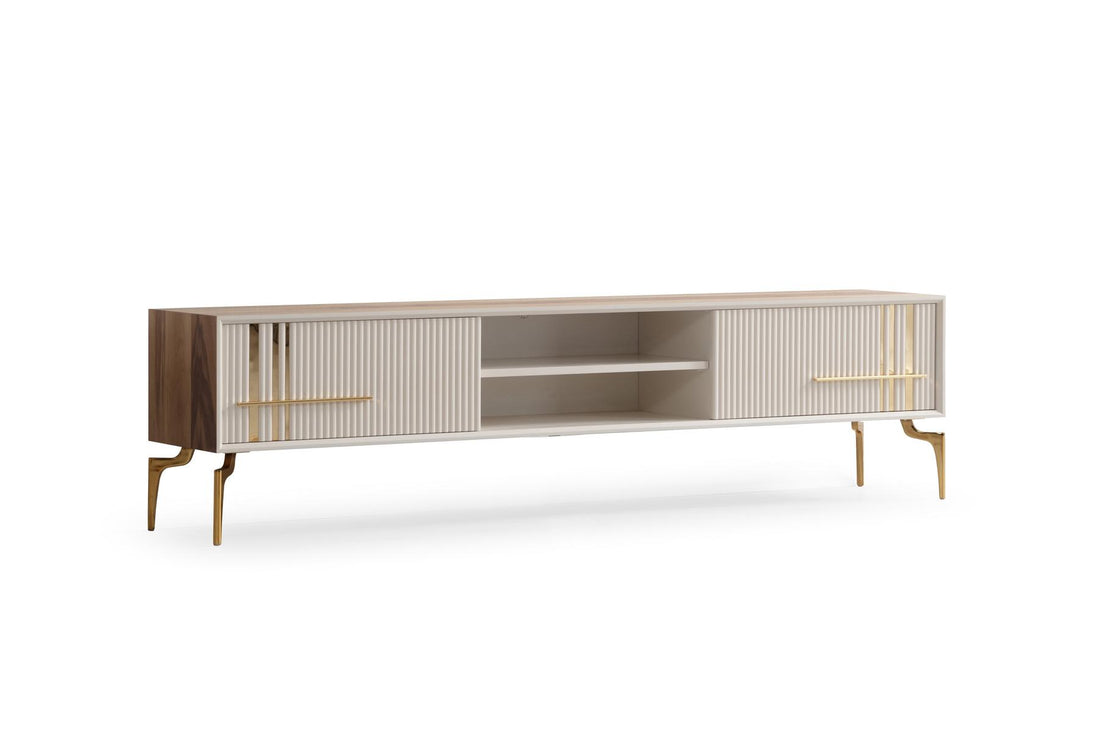 Lincoln Wooden Tv Unit Cream 200cm