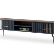 Lincoln Wooden Tv Unit Grey 200cm