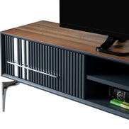 Lincoln Wooden Tv Unit Grey 200cm