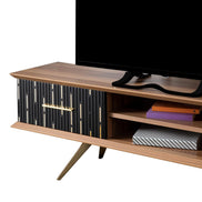 Monza Wooden Tv Unit Black 160cm