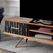 Monza Wooden Tv Unit Black 160cm