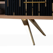 Monza Wooden Tv Unit Black 160cm