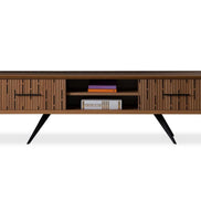 Monza Wooden Tv Unit Walnut 160cm